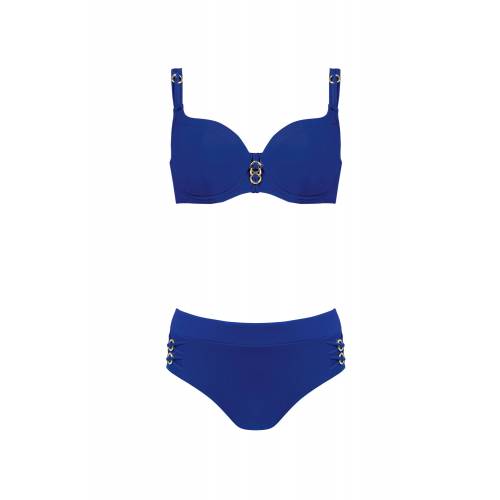 Dwuczęściowy kostium kąpielowy Self Mozambik S995J niebieski